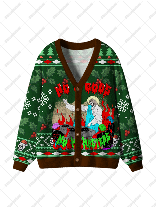 No Gods No Masters  Ugly Cardigan Sweaters