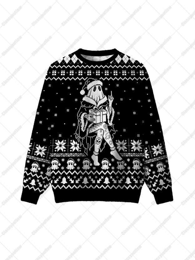 Christmas Ghost UGLY CHRISTMAS SWEATSHIRT
