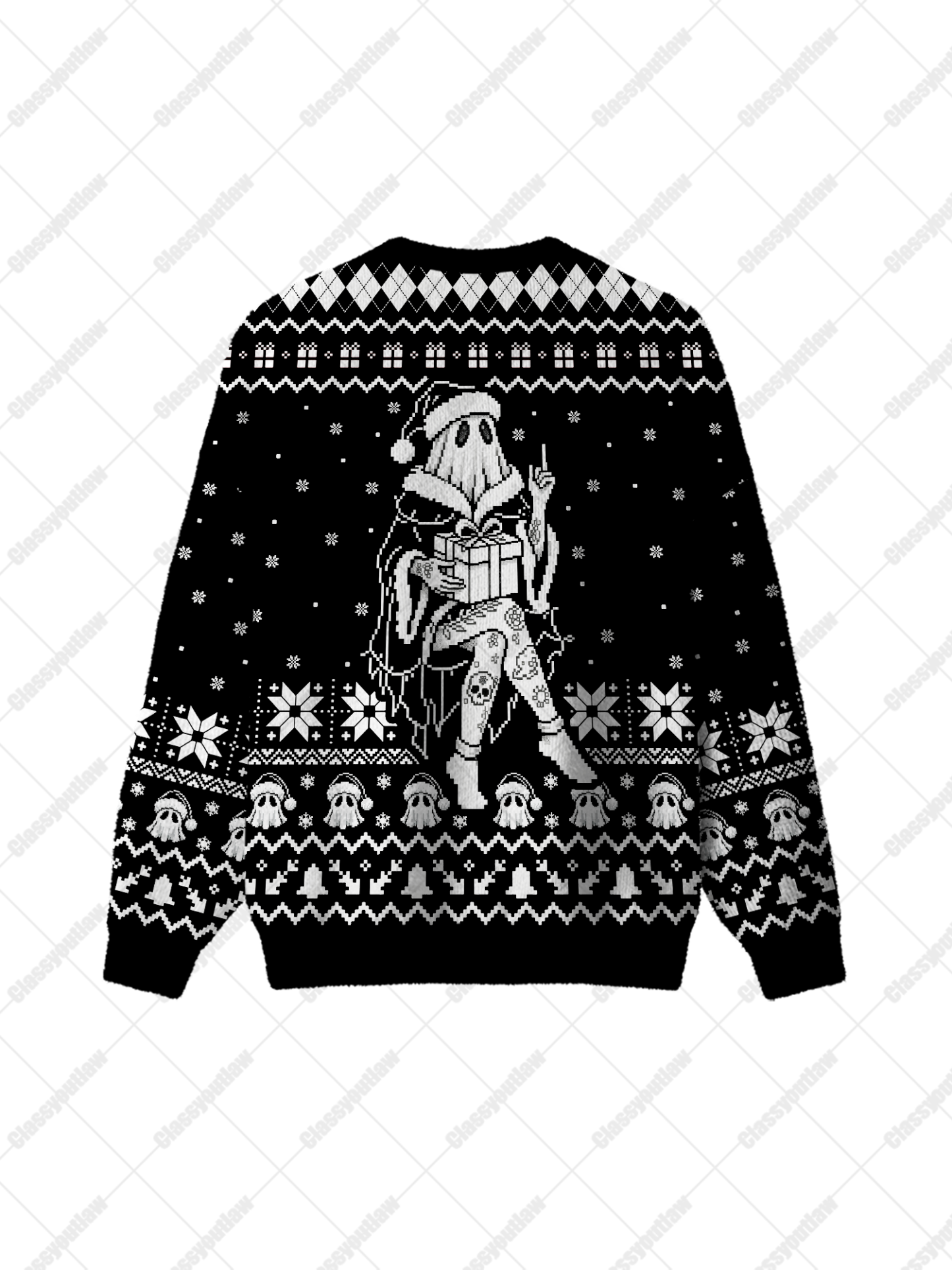 Christmas Ghost UGLY CHRISTMAS SWEATSHIRT