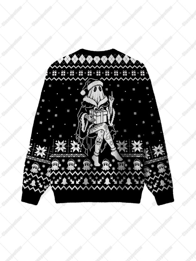 Christmas Ghost UGLY CHRISTMAS SWEATSHIRT