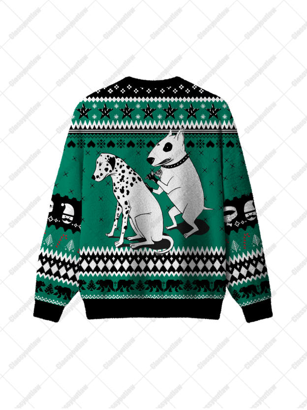 Tattooed Dogs UGLY CHRISTMAS SWEATSHIRT