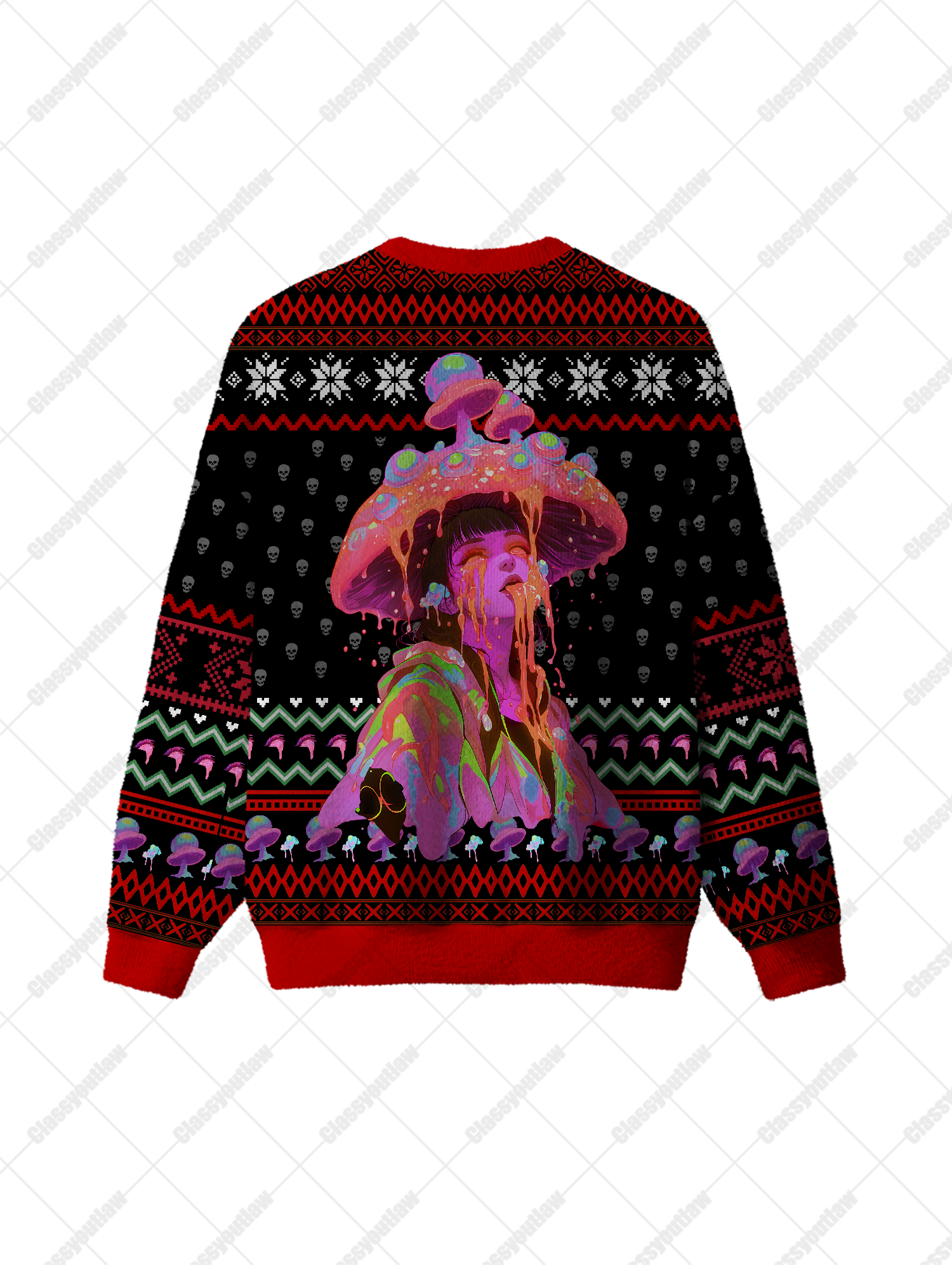 Mushroom Trance Sweater UGLY CHRISTMAS SWEATSHIRT