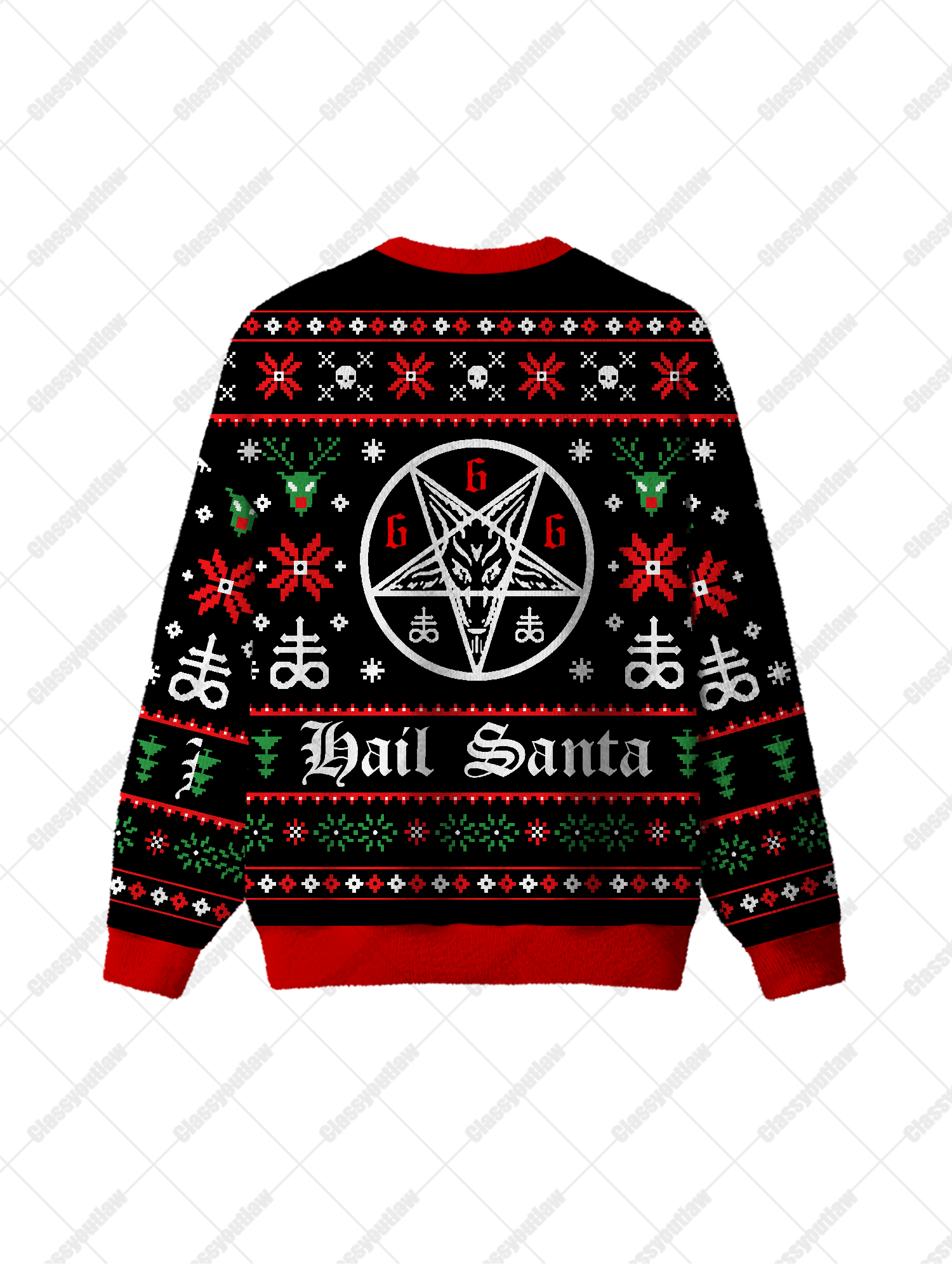 HAIL SANTA UGLY CHRISTMAS SWEATSHIRT