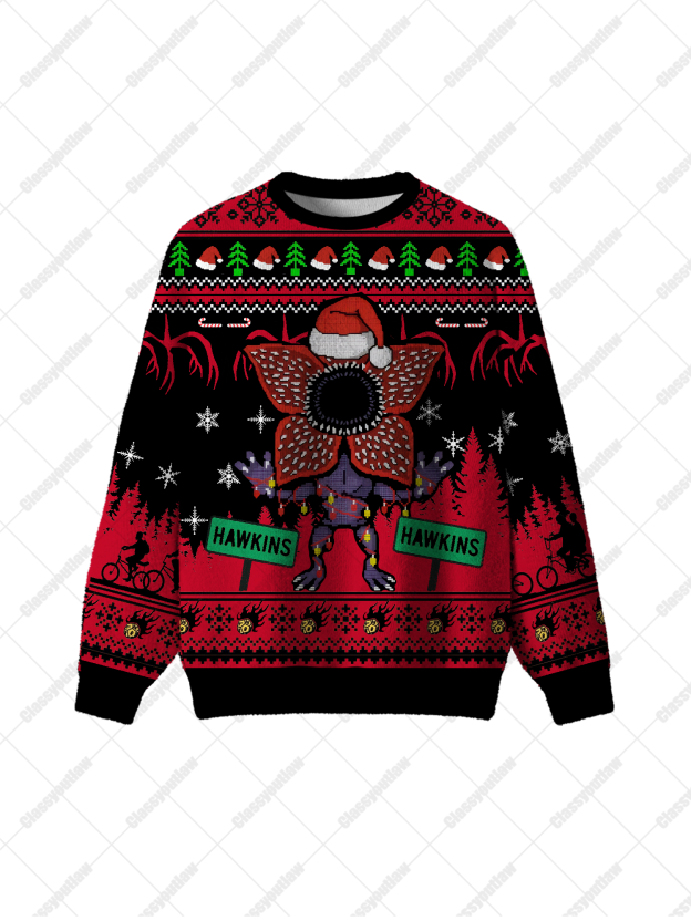 Christmas Demogorgon UGLY CHRISTMAS SWEATSHIRT