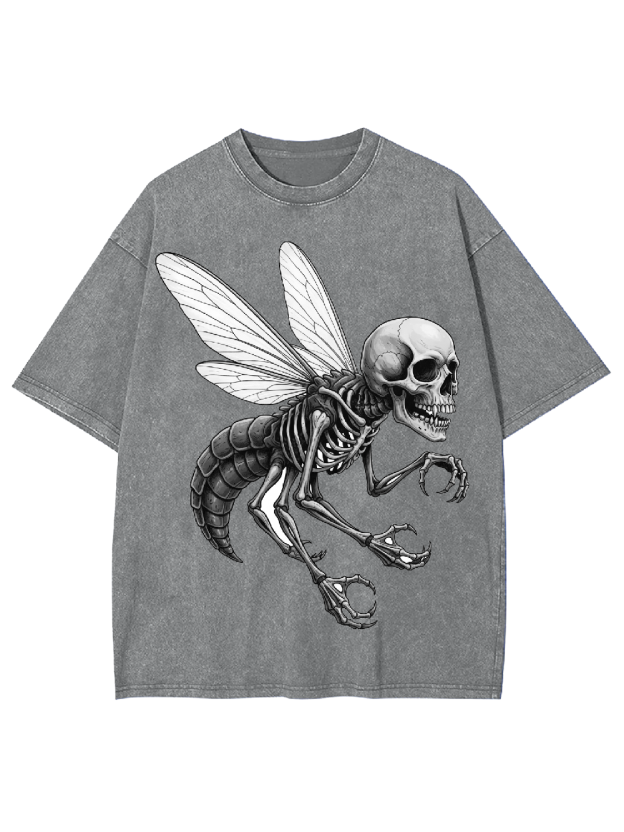 Bonewing Larva Washed Tshirt