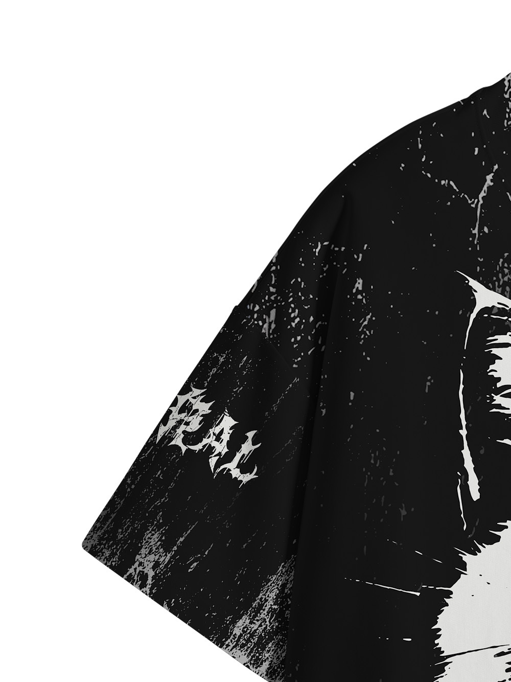 Feral White Cat Graphic T-shirt