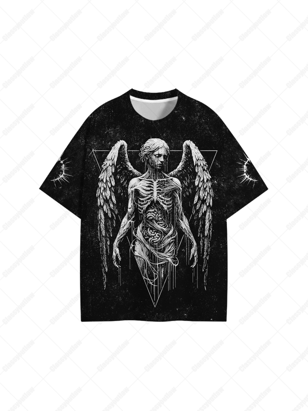 Skeleton Angel Graphic T-shirt
