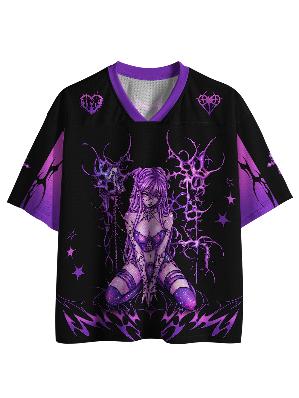 Decadent Goth Girl Mesh Jersey