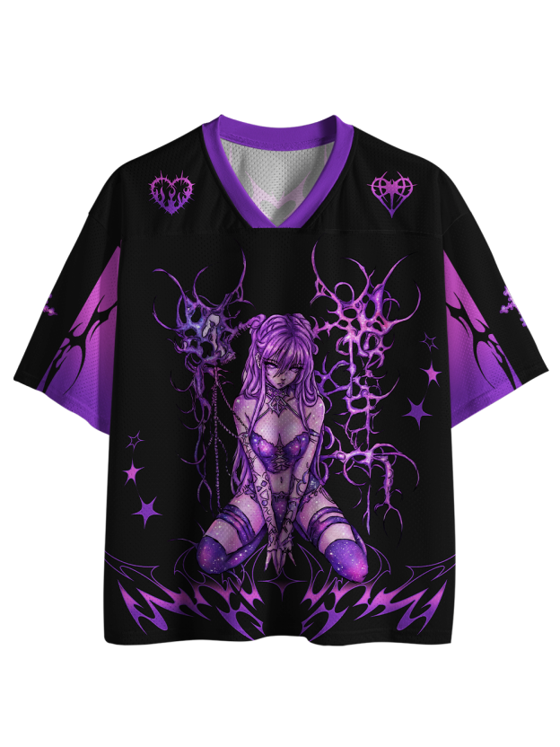 Decadent Goth Girl Mesh Jersey