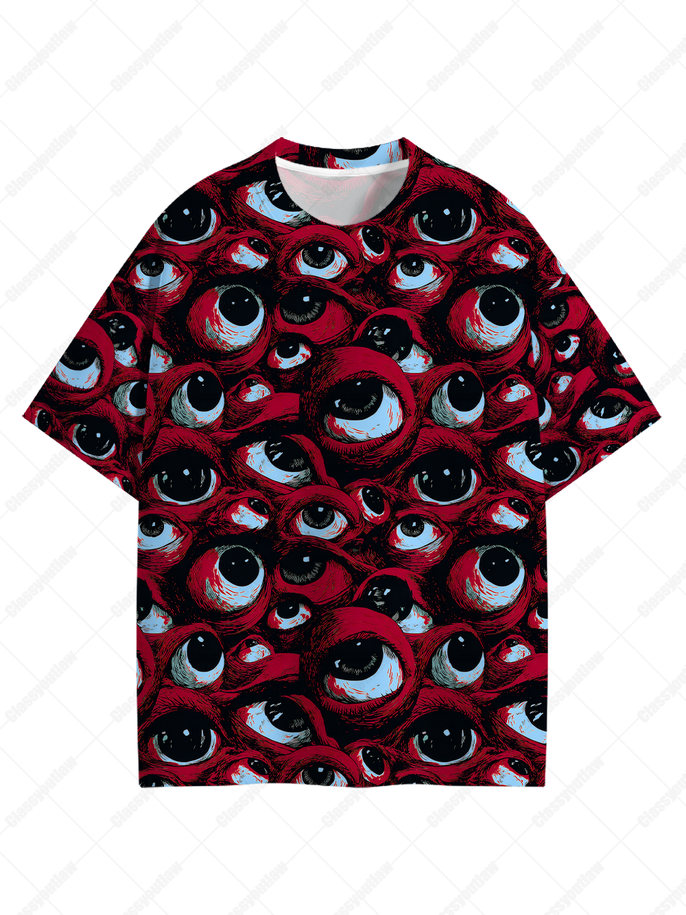multiple eyes Graphic T-shirt-ClassyOutlaw Sale
