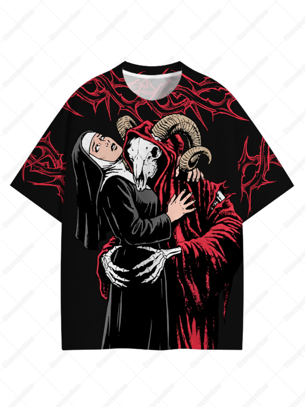 The Nun and the Devil Graphic T-shirt