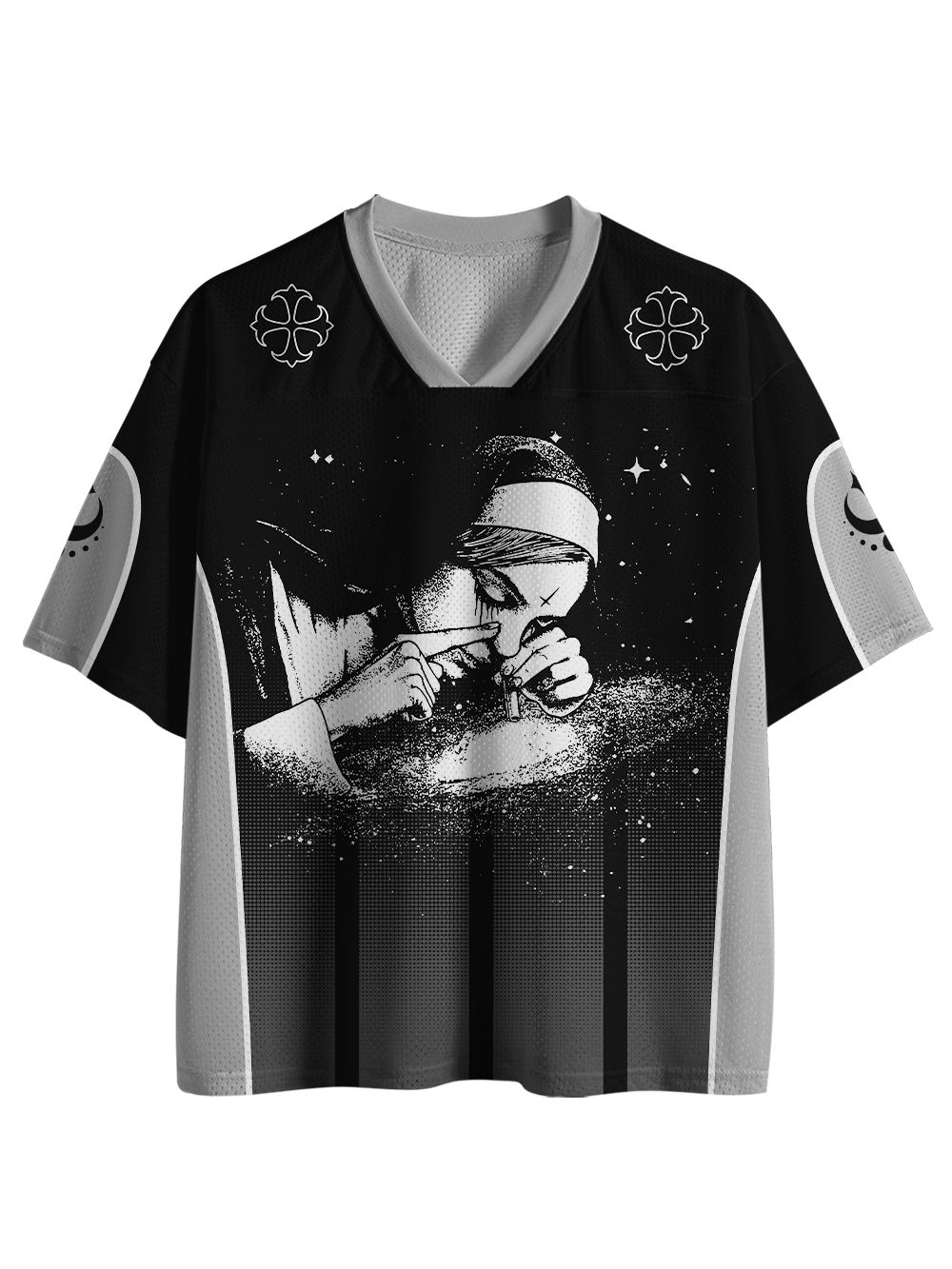 Nun Galaxy Mesh Jersey-ClassyOutlaw Sale
