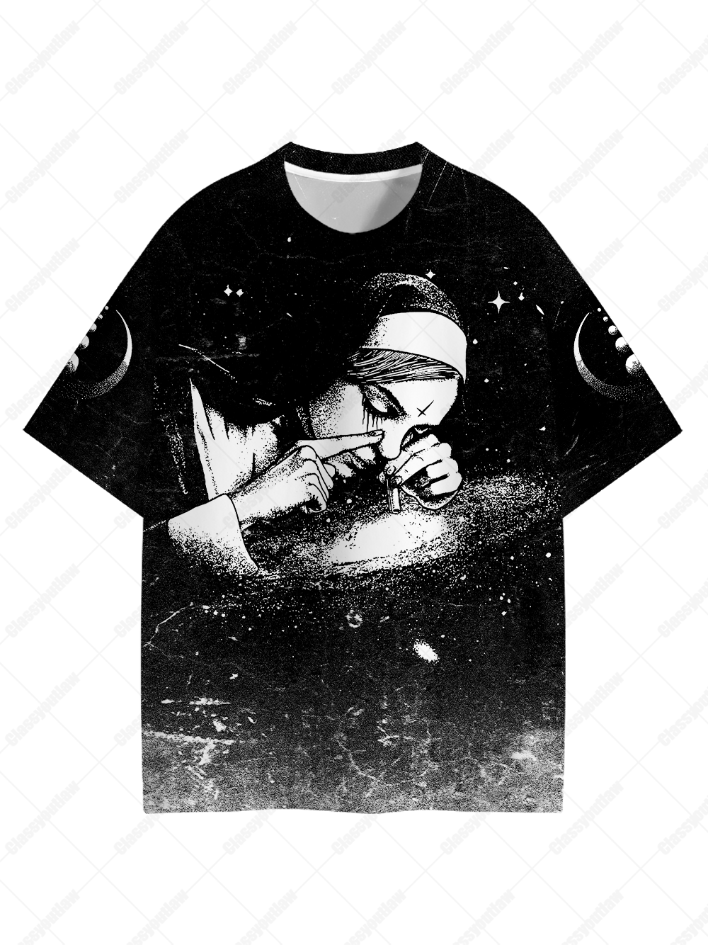 Nun Galaxy Graphic T-shirt