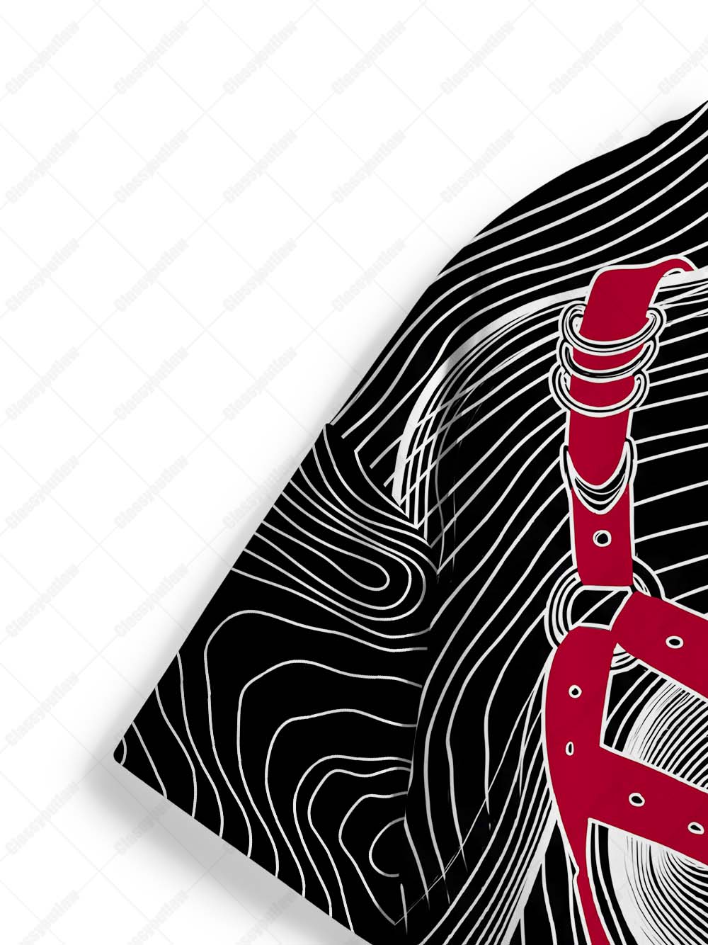 SM line body Graphic T-shirt