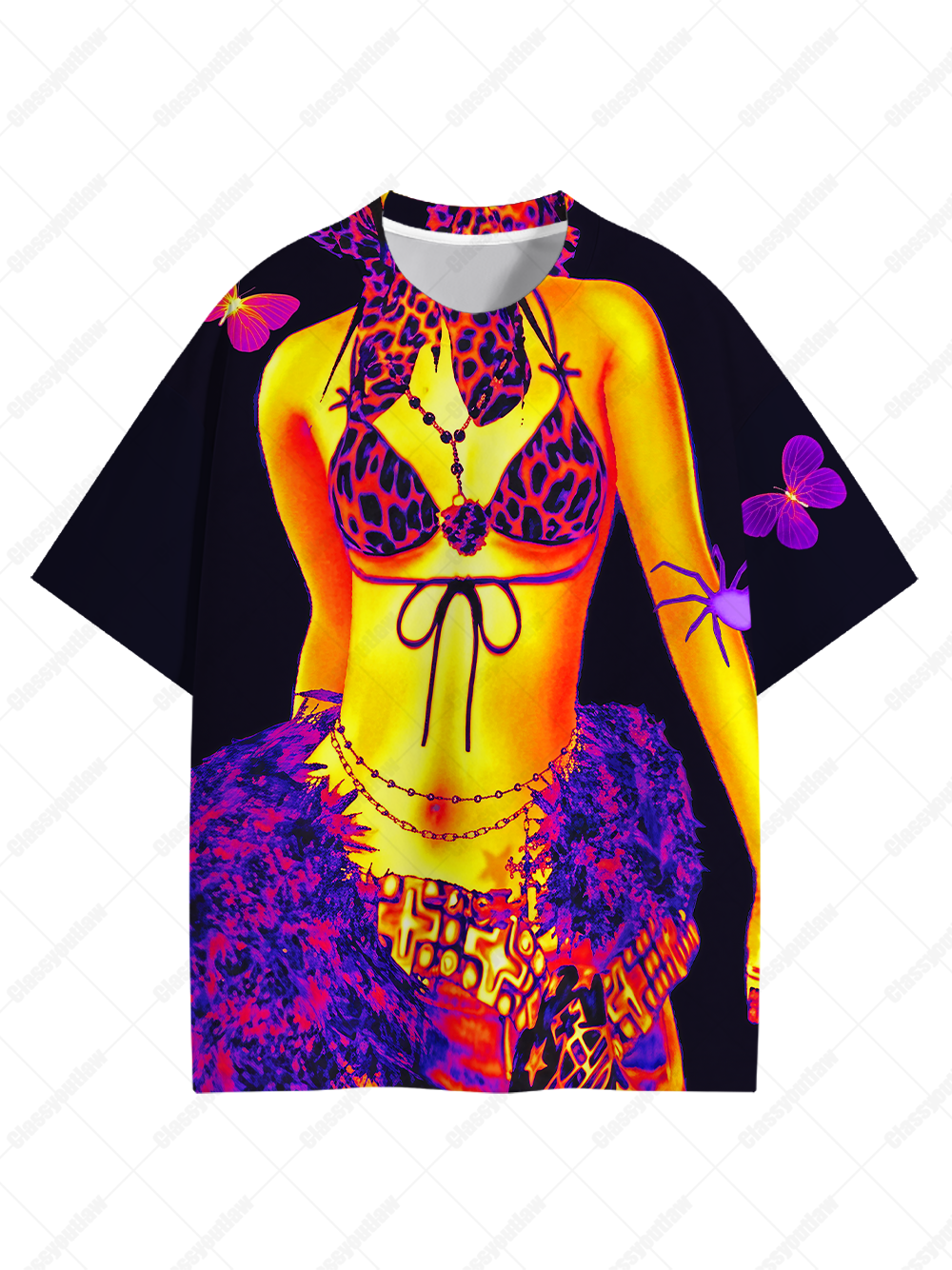Thermal imaging body Graphic T-shirt-ClassyOutlaw Sale