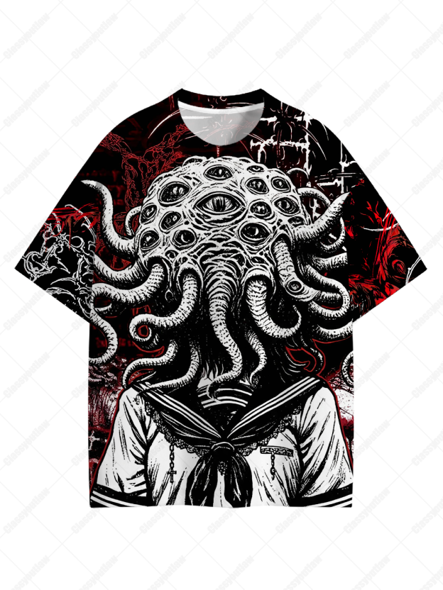 Cthulhu Girl Graphic T-shirt