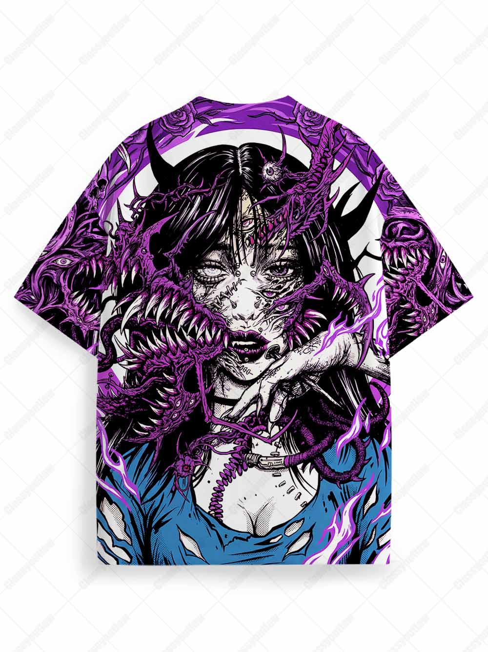 Alien Multi-Eyed Girl Graphic T-shirt