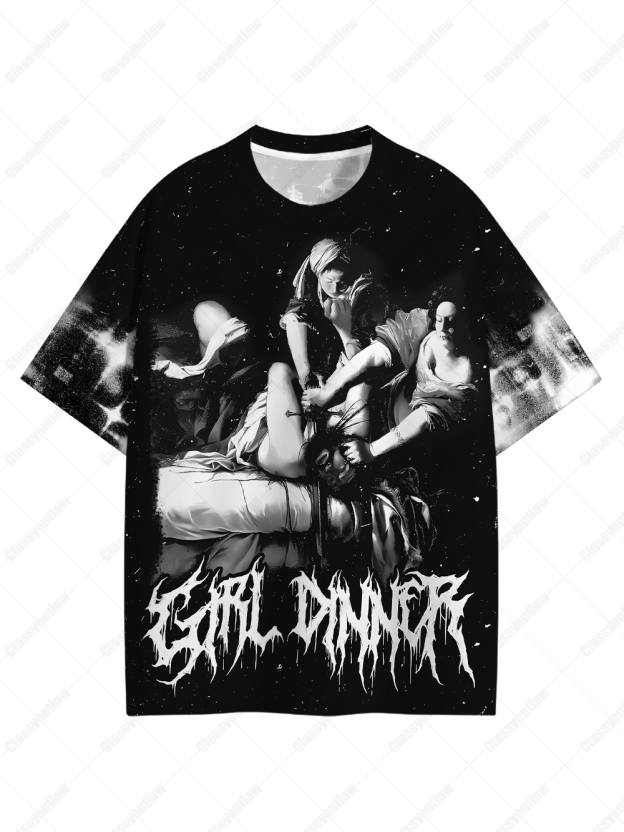 GIRL DINNER Graphic T-shirt
