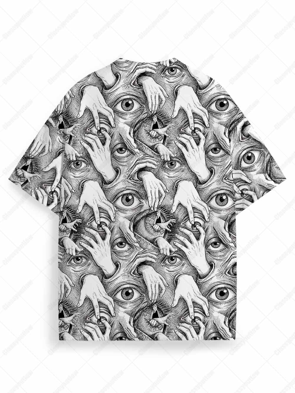 Horror Hands and Eyes Graphic T-shirt
