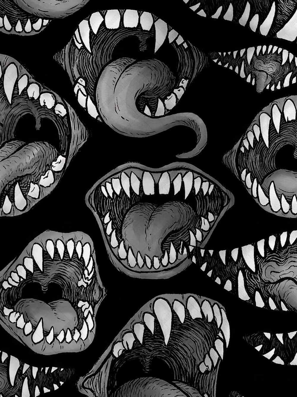 Terrifying Mouth Graphic T-shirt