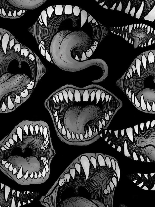 Terrifying Mouth Graphic T-shirt