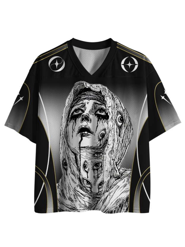 The Despairing Girl with Many Eyes Mesh Jersey