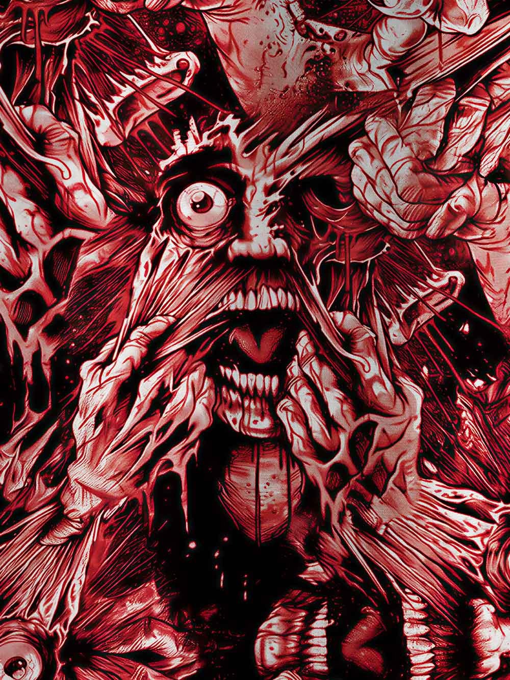 Exploding Face Graphic T-shirt