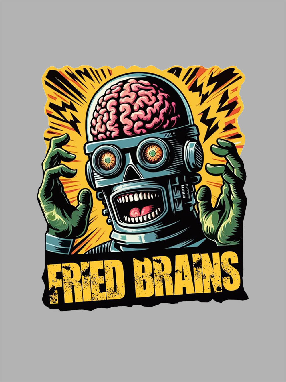 FRIED BRAINS WASHED TSHIRT