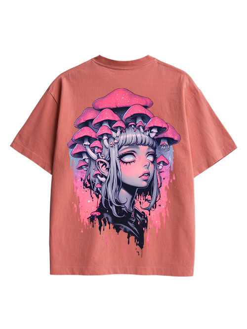 Fungal Reverie Double Sided Print Washed TShirt