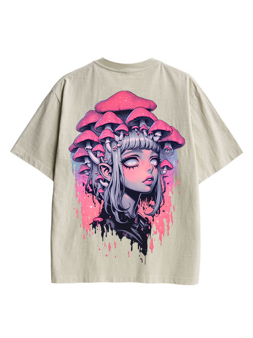 Fungal Reverie Double Sided Print Washed TShirt