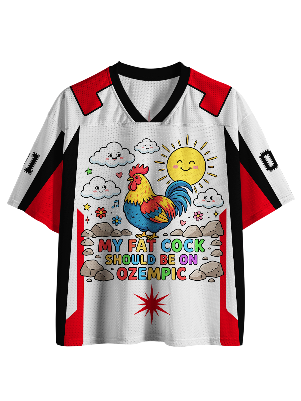 My fat cook should be on ozempic Mesh Jersey-ClassyOutlaw Sale