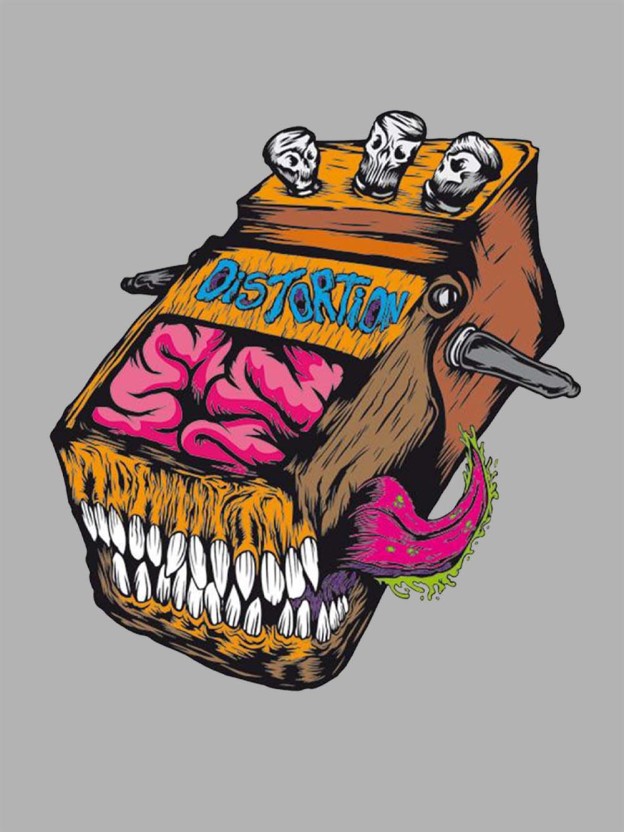 BRAIN DISTORTION DEVICE WASHED TSHIRT