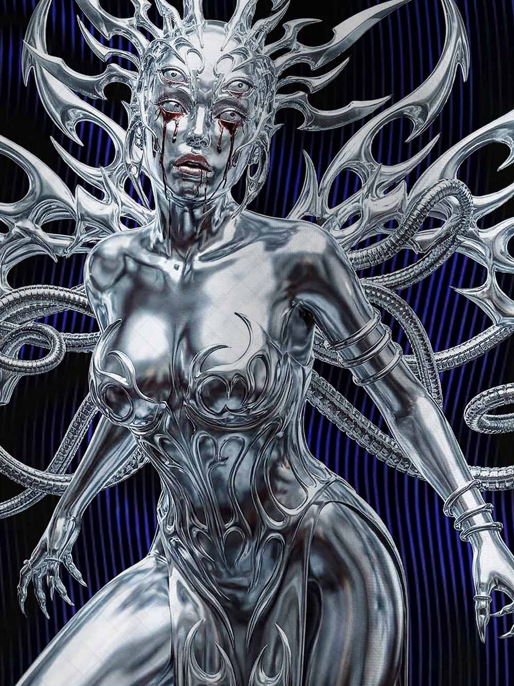 Cyber Goddess Graphic T-shirt