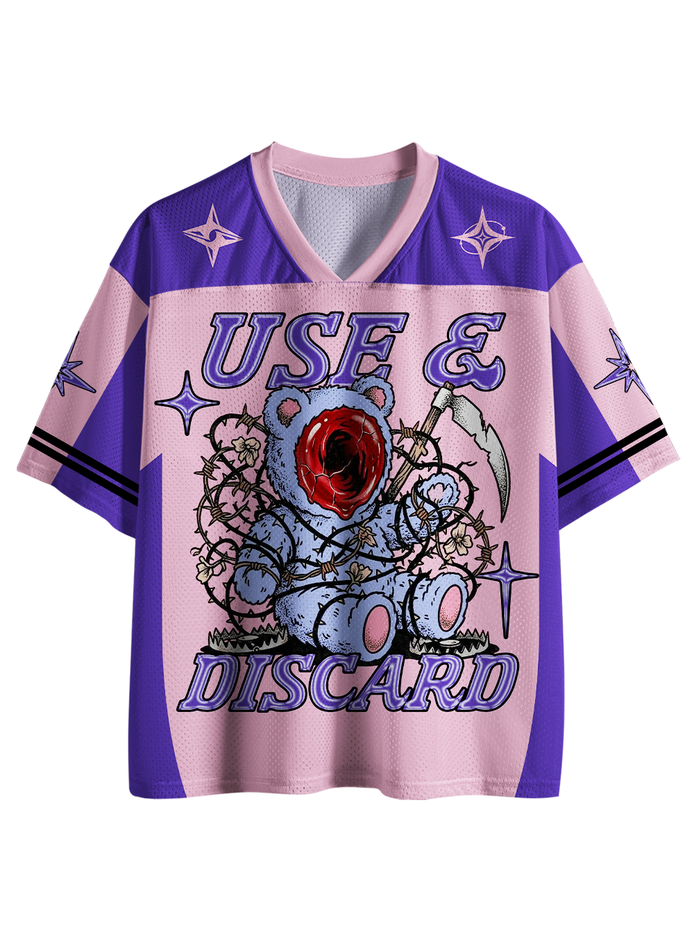 Grunge Love Teddy Mesh Jersey-ClassyOutlaw Sale