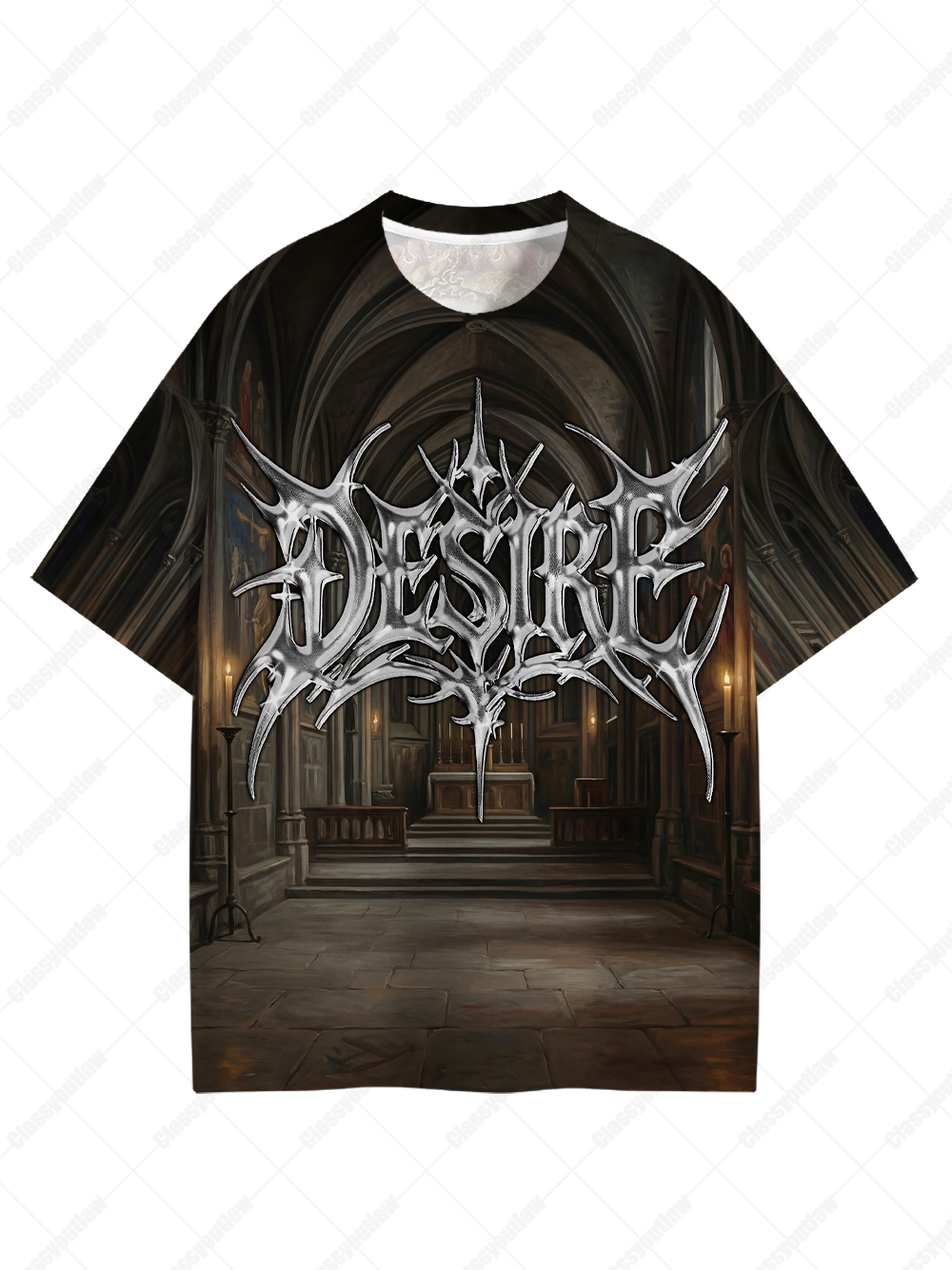 Desire Gothic Vampire Graphic T-shirt-ClassyOutlaw Sale