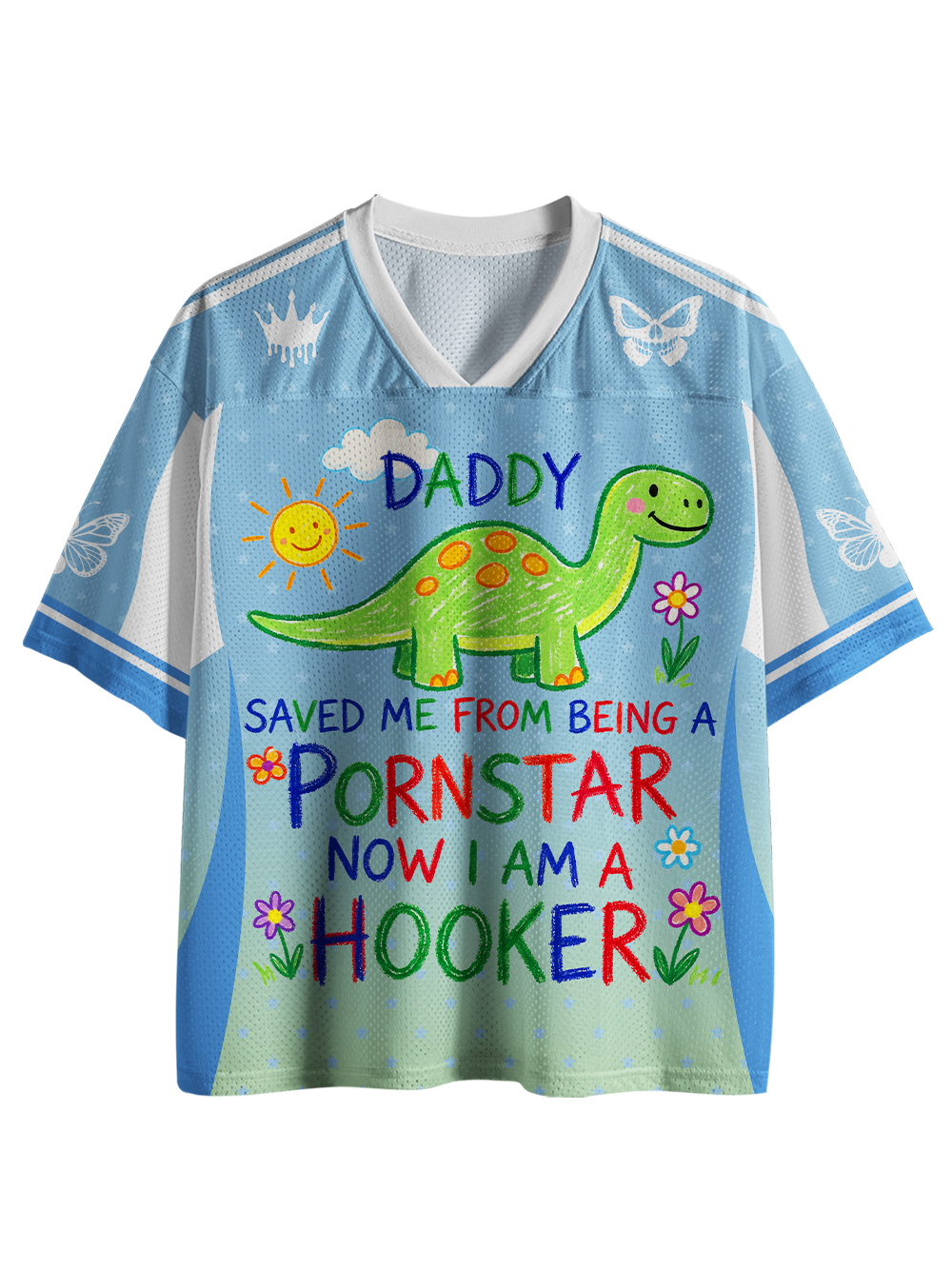 Innocence Lost Graphic Mesh Jersey-ClassyOutlaw Sale