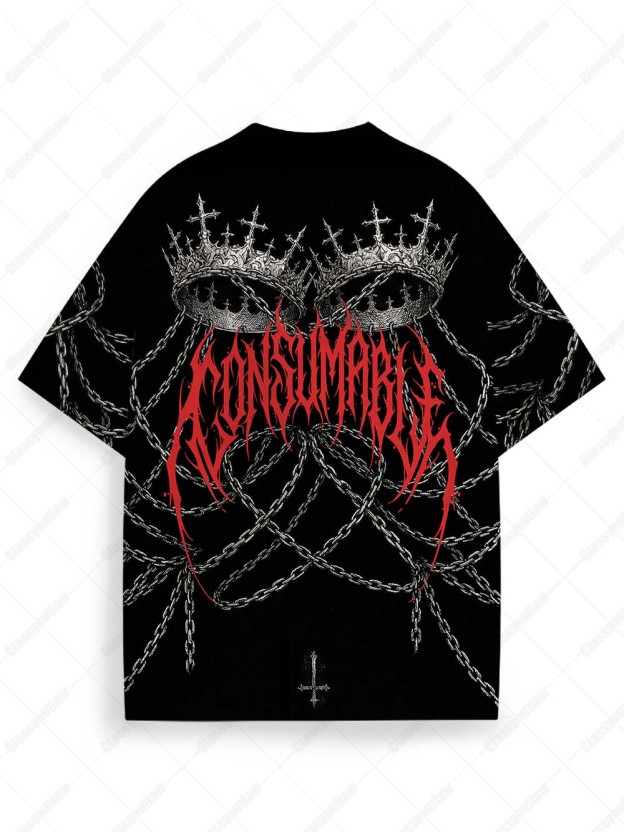 Crowned Duality Graphic T-shirt