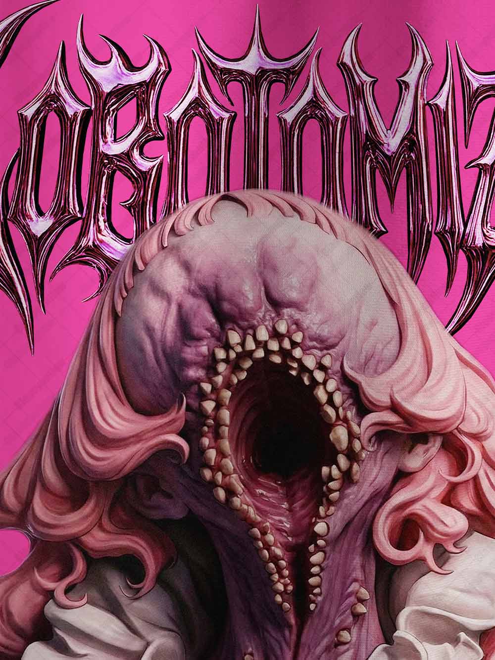 Glam Horror Statement Graphic T-shirt