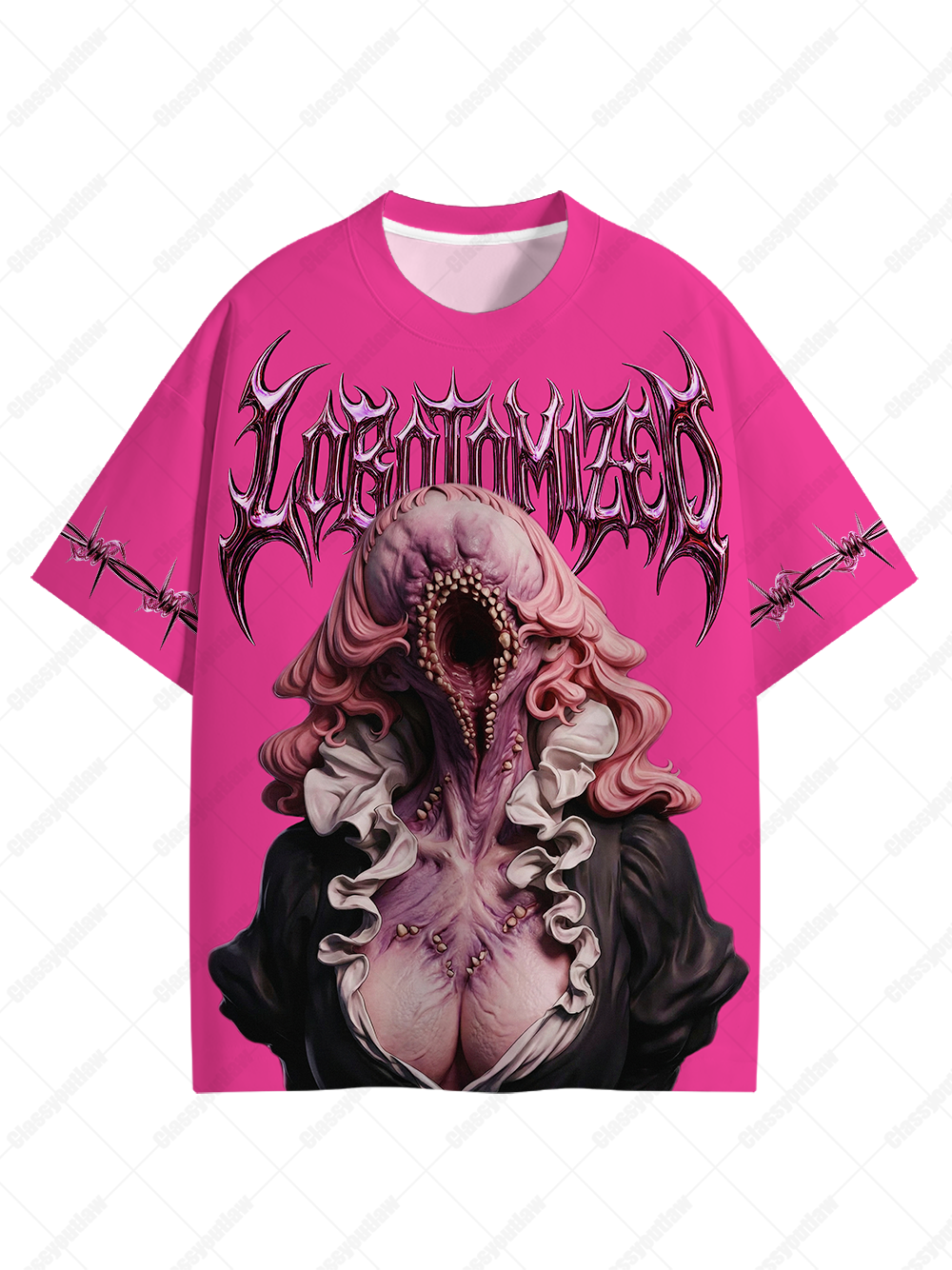 Glam Horror Statement Graphic T-shirt