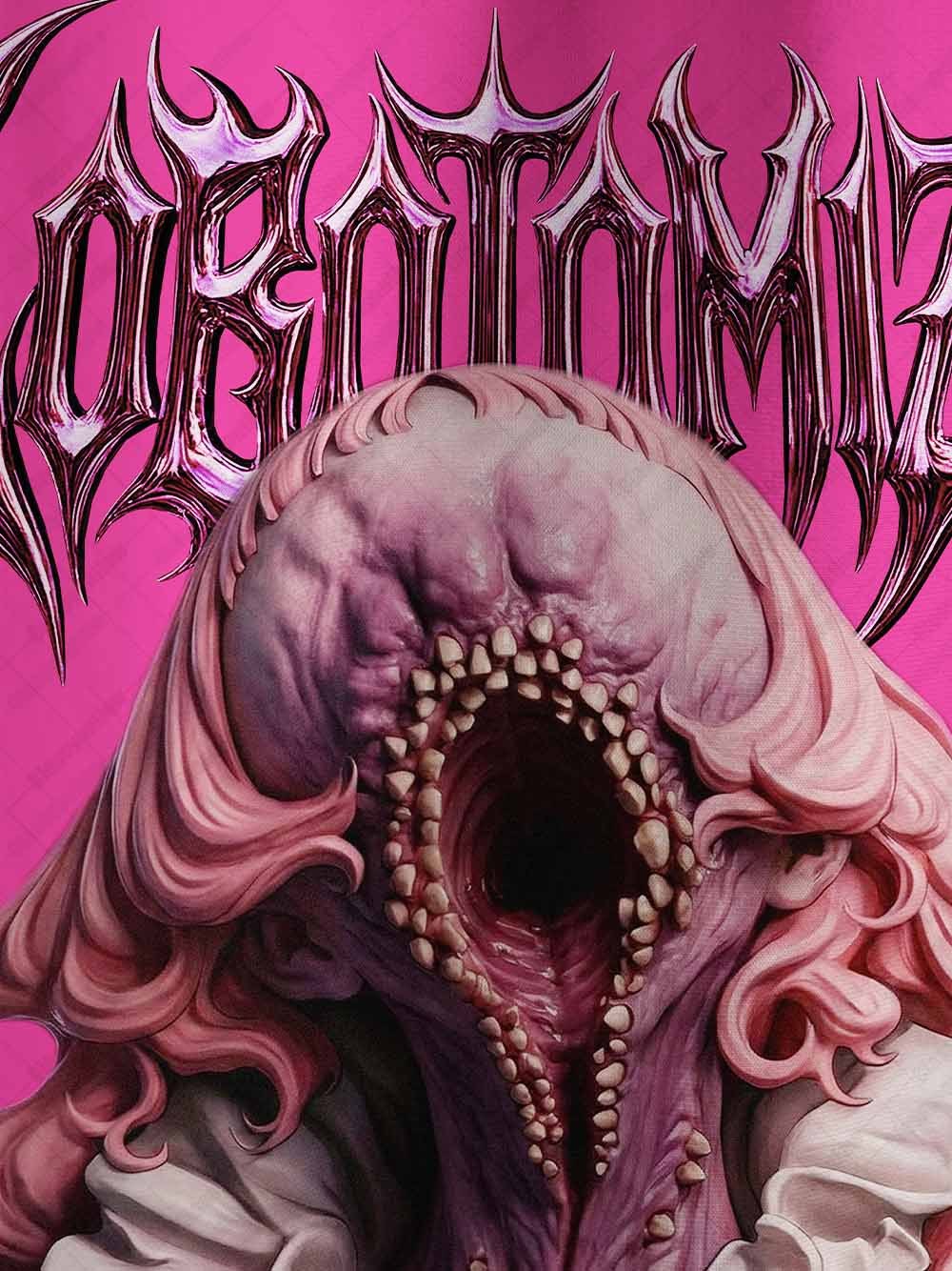 Glam Horror Statement Graphic T-shirt