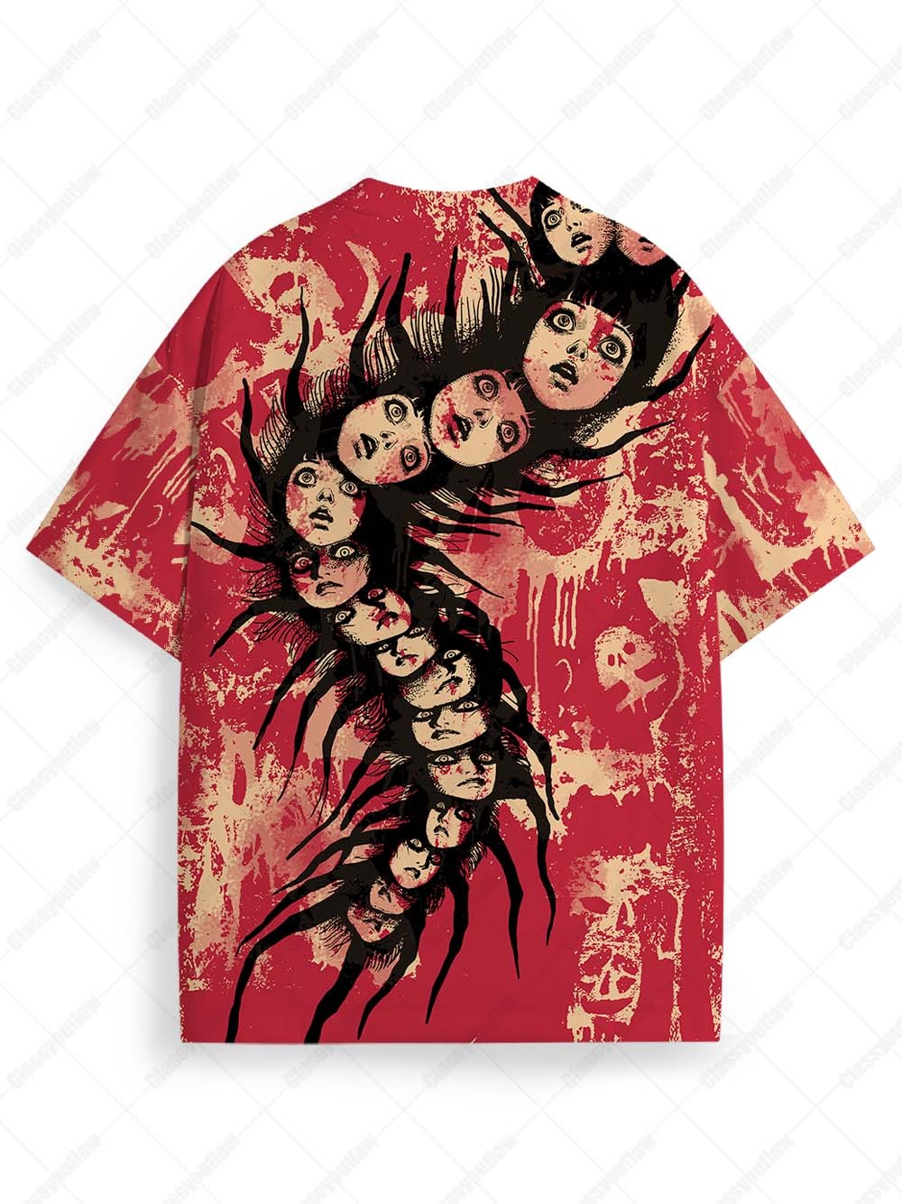 Twisted Faces Crawl Graphic T-shirt