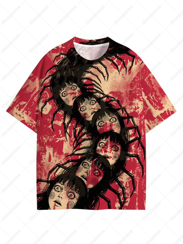 Twisted Faces Crawl Graphic T-shirt