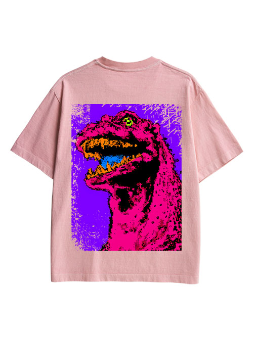Neon Roar Double Sided Print Washed TShirt