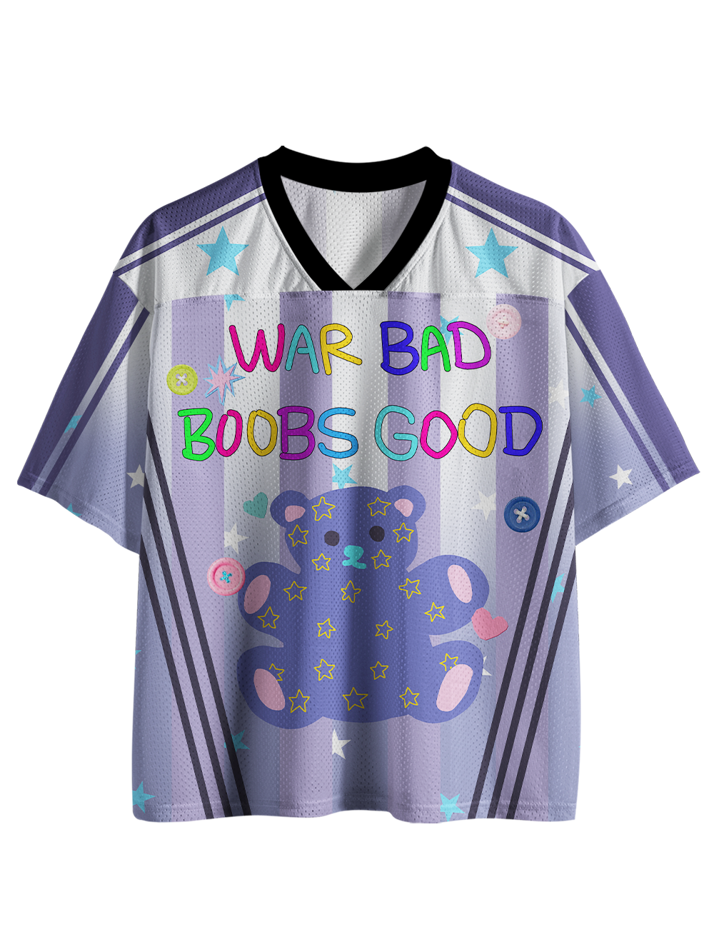 WAR BAD BOOBS GOOD Mesh Jersey
