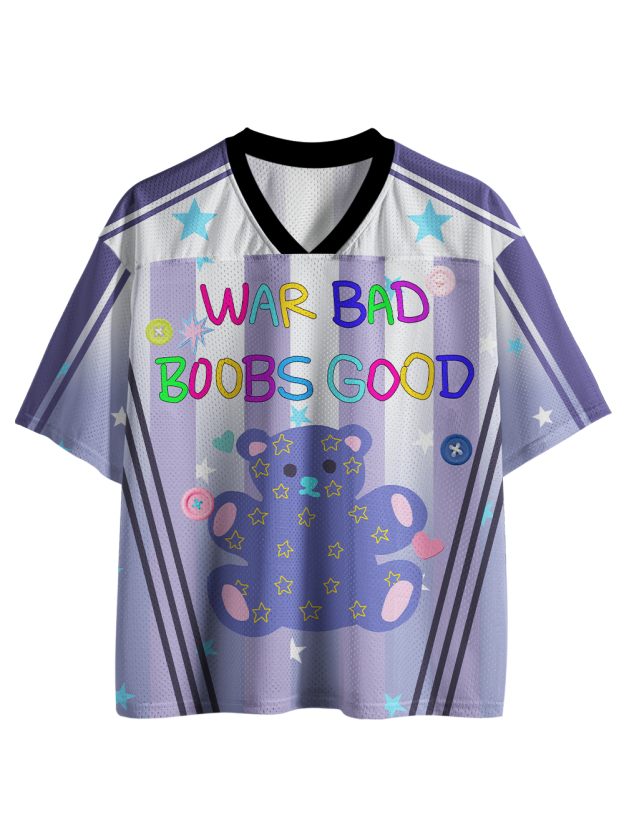 WAR BAD BOOBS GOOD Mesh Jersey