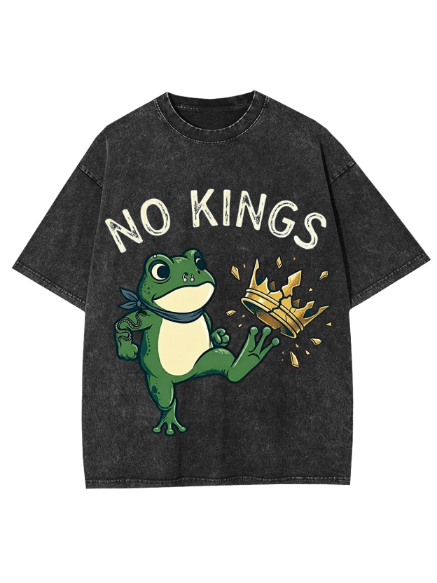 Frog Against the Crown Washed Tshirt