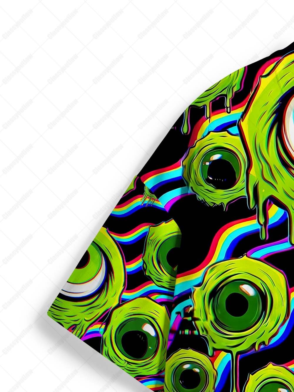 Melted Eyeballs Trip Graphic T-shirt
