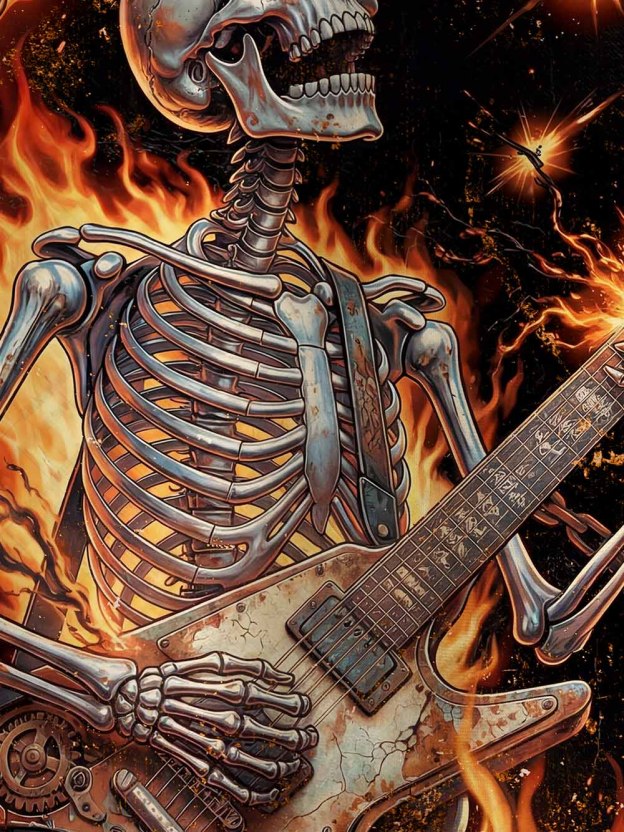 Flaming Bones Graphic T-shirt