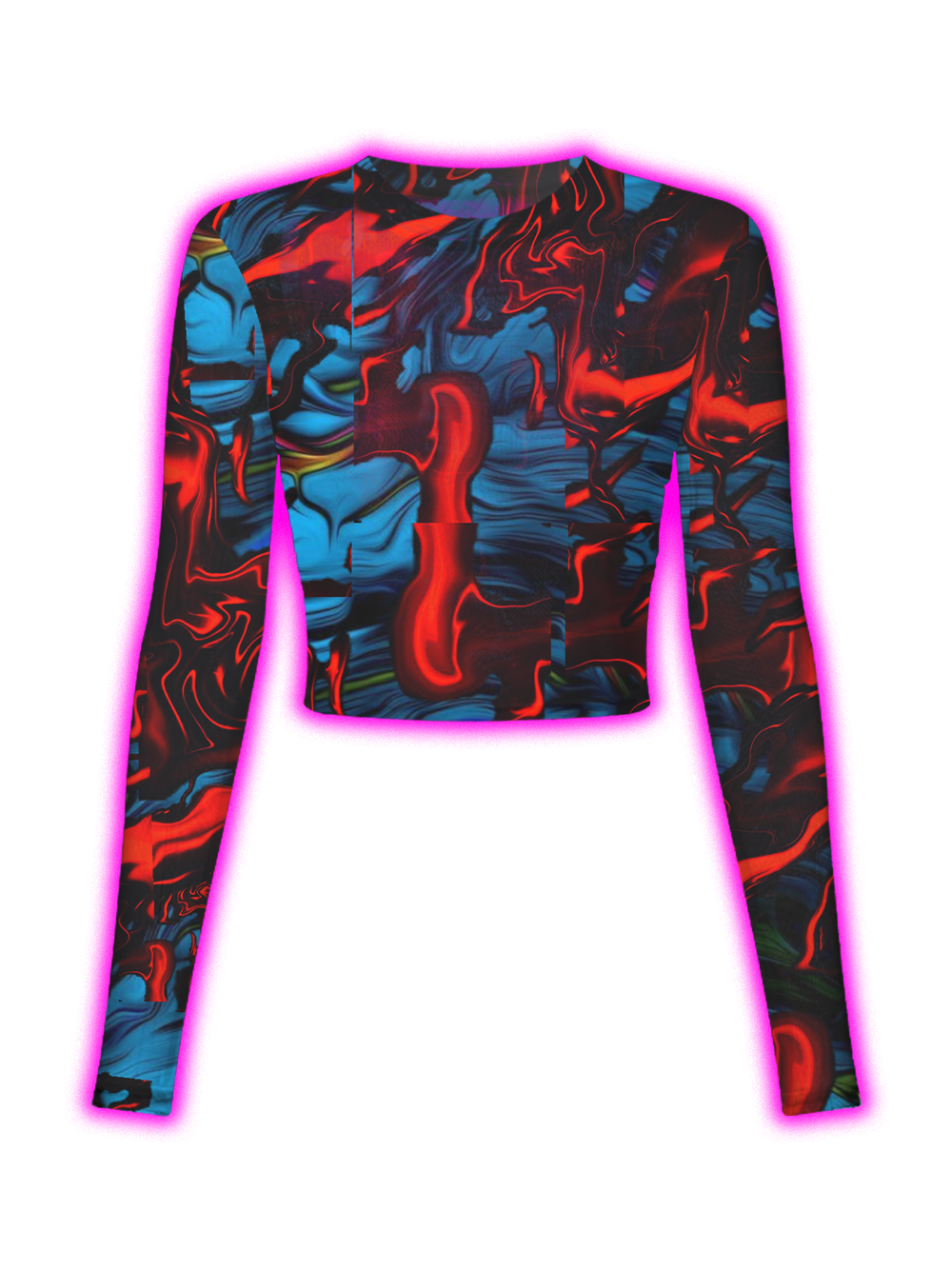 Painted by lava Mesh Top