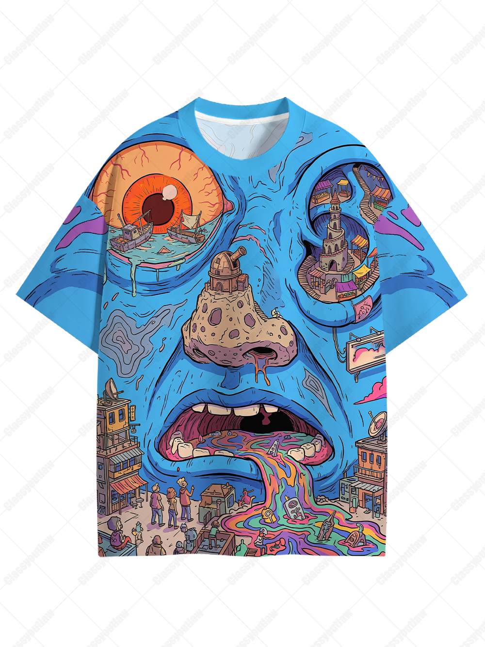 Melting Reality Eco Oversized Graphic Tee